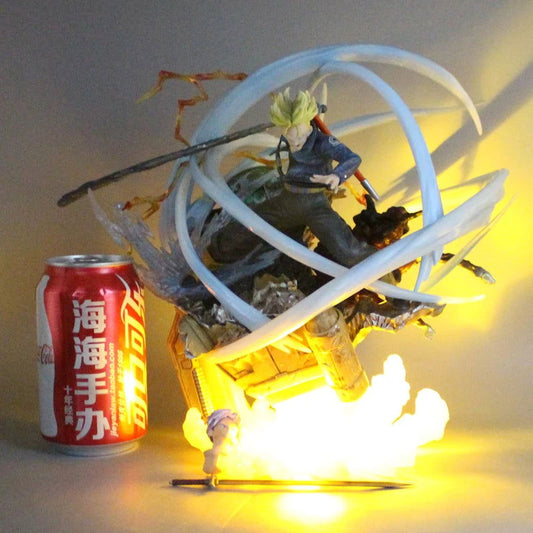 Trunks Shining Sword Attack 2 Heads Figures, Dragon Ball Z Anime Figurines Pvc Statue Gk Model 25 cm - CloudAnimeStudio