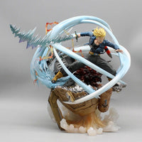 Trunks Shining Sword Attack 2 Heads Figures, Dragon Ball Z Anime Figurines Pvc Statue Gk Model 25 cm - CloudAnimeStudio