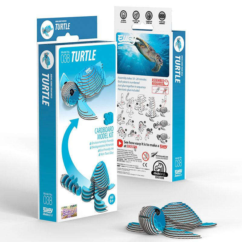 Turtle 3D Cardboard Model Kit Eugy CLOUDANIMESTUDIO