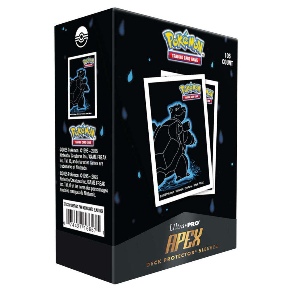 UItra Pro Deck Protector: Apex: Pokémon: Neon Kanto: Blastoise (105) CLOUDANIMESTUDIO