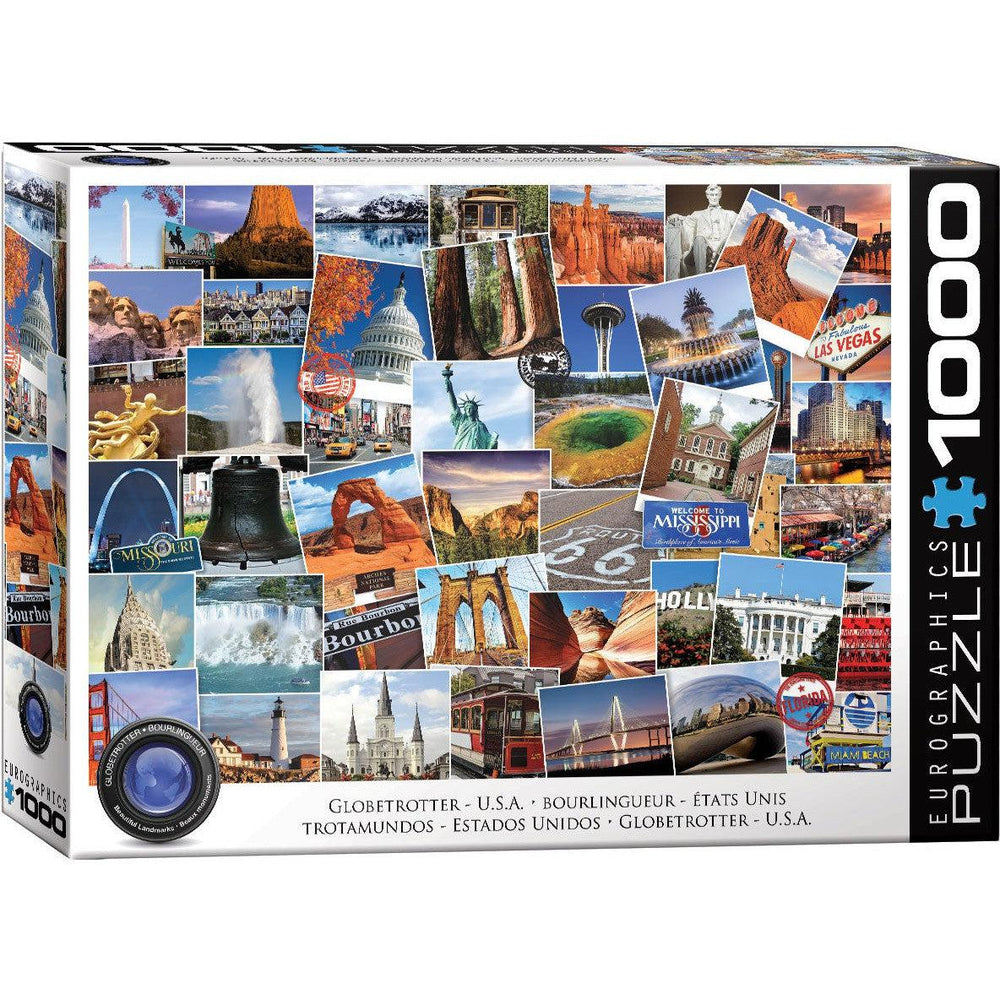 USA Globetrotter 1000 Piece Jigsaw Puzzle Eurographics