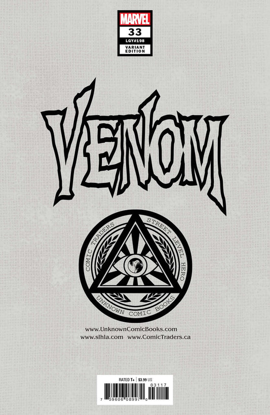 Venom #33 Unknown Comics Will Sliney Exclusive Var Kib (02/03/2021) CLOUDANIMESTUDIO