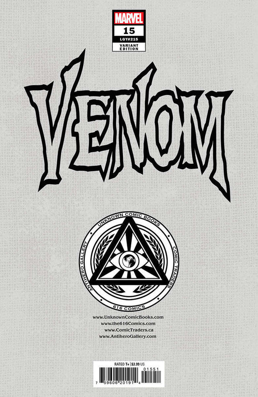 Venom #15 [Dwb] Unknown Comics Marco Mastrazzo Exclusive Var (01/18/2023) CLOUDANIMESTUDIO