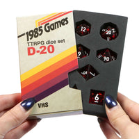 VHS Sharp Edge Dice - Ruby Red CLOUDANIMESTUDIO