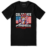 Celebrate 4th July Cat T-Shirt CLOUDANIMESTUDIO