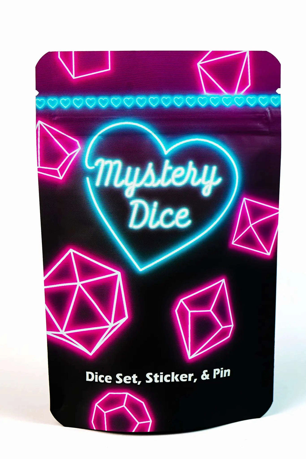 Sweetheart Mystery Dice – Love Themed Dice, Pin, and Sticker CLOUDANIMESTUDIO
