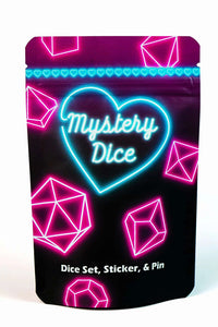 Sweetheart Mystery Dice – Love Themed Dice, Pin, and Sticker CLOUDANIMESTUDIO