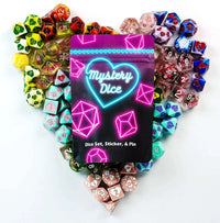 Sweetheart Mystery Dice – Love Themed Dice, Pin, and Sticker CLOUDANIMESTUDIO
