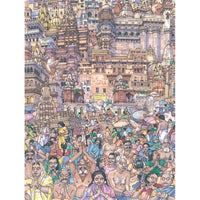 Vibrant Varanasi 1000 Piece Jigsaw Puzzle NYPC