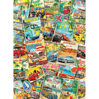 Vintage Travel Collage 1000 Piece Jigsaw Puzzle Eurographics CLOUDANIMESTUDIO