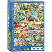 Vintage Travel Collage 1000 Piece Jigsaw Puzzle Eurographics CLOUDANIMESTUDIO