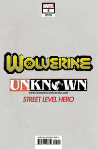Wolverine #4 Unknown Comics Jay Anacleto Exclusive Secret Virgin Var (08/19/2020) CLOUDANIMESTUDIO