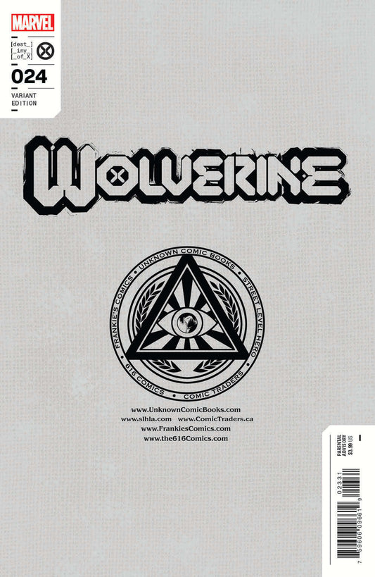 Wolverine #24 Unknown Comics Tony Daniel Exclusive Var (09/07/2022) CLOUDANIMESTUDIO