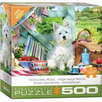 Westie Dog Picnic 500 Piece Jigsaw Puzzle Eurographics CLOUDANIMESTUDIO