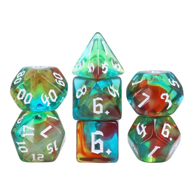 Wind Elves RPG Dice Set CLOUDANIMESTUDIO