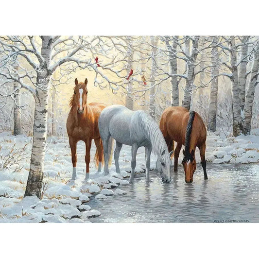 Winter Trio 1000 Piece Jigsaw Puzzle Cobble Hill CLOUDANIMESTUDIO