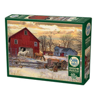 Winter on the Farm 1000 Piece Jigsaw Puzzle Cobble Hill CLOUDANIMESTUDIO