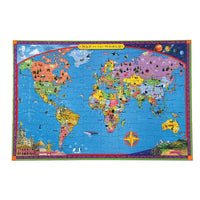 World Map 100 Piece Jigsaw Puzzle eeBoo