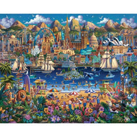 World Pieces 210 Piece Jigsaw Puzzle Dowdle CLOUDANIMESTUDIO