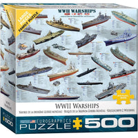 World War 2 Warships 500 Piece Jigsaw Puzzle Eurographics