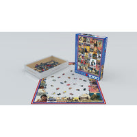 World War I & II Vintage Posters 1000 Piece Jigsaw Puzzle Eurographics