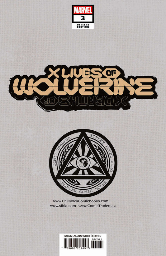 X Lives Of Wolverine 3 Unknown Comics Alan Quah Exclusive Var (02/16/2022) CLOUDANIMESTUDIO