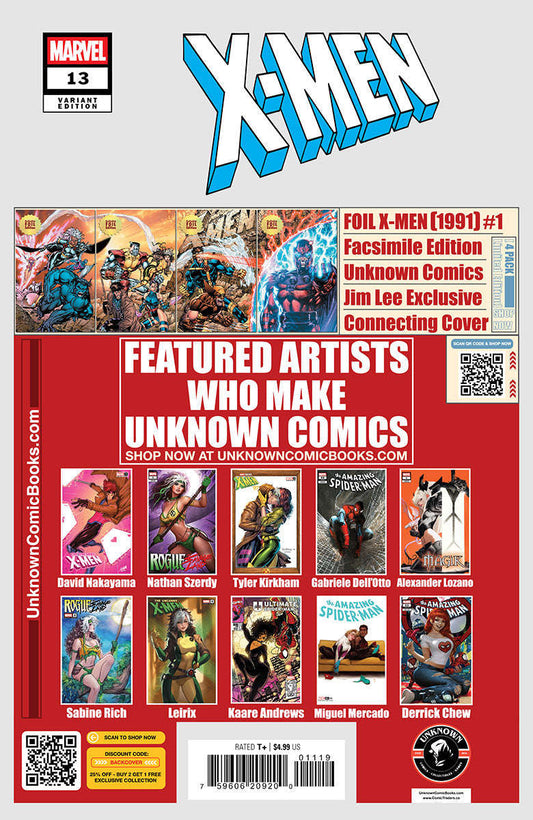 X-Men #13 Unknown Comic Miguel Mercado Exclusive Virgin Var (03/12/2025) CLOUDANIMESTUDIO