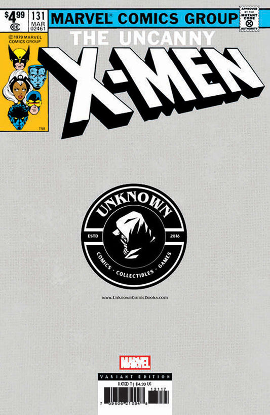 X-Men #131 Facsimile Unknown Comics Dan Panosian Exclusive Virgin Var (01/29/2025) CLOUDANIMESTUDIO