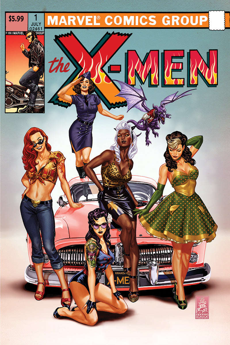 X-MEN #1 MARK BROOKS CVR A FIRE SDCC 2024 EXCLUSIVE VAR (07/24/2024) CLOUDANIMESTUDIO