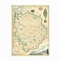 Yosemite National Park 1000 Piece Jigsaw Puzzle Xplorer Maps CLOUDANIMESTUDIO