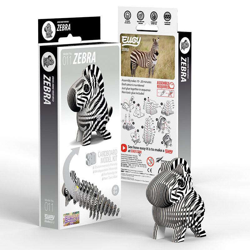 Zebra 3D Cardboard Model Kit Eugy CLOUDANIMESTUDIO