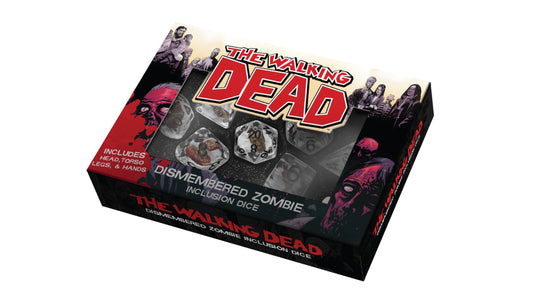 The Walking Dead Dismembered Zombie Resin Poly Dice Set CLOUDANIMESTUDIO