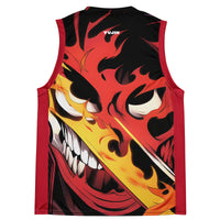 Demon Time Recycled Basketball Jersey CLOUDANIMESTUDIO