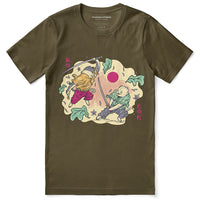 Samurai Cat Fight T-Shirt