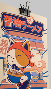 Ramen Cat Poster