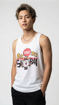 Samurai Cat Tank Top