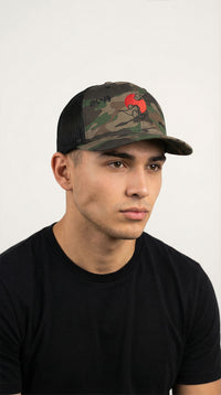 Red Moon Camouflage Trucker Hat