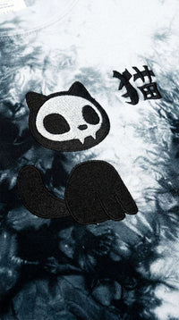 Skull Cat Tie-Dye T-Shirt CLOUDANIMESTUDIO
