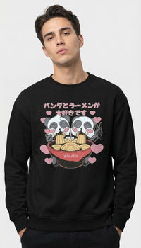 Cute Ramen Pandas Sweatshirt
