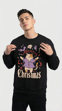 Cat Merry Christmas Sweatshirt