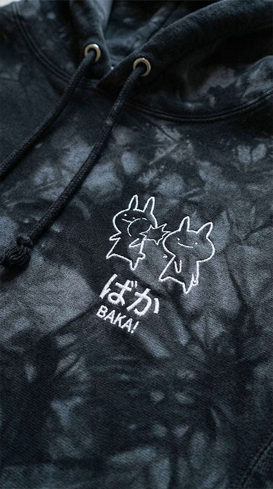 Baka! Tie-Dye Hoodie CLOUDANIMESTUDIO