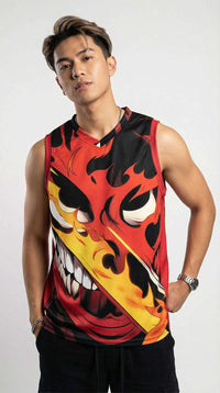 Demon Time Recycled Basketball Jersey CLOUDANIMESTUDIO