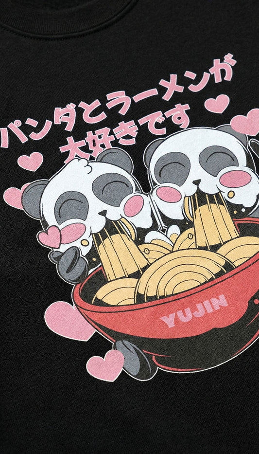 Cute Ramen Pandas Sweatshirt