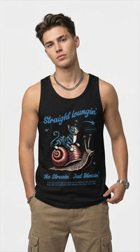 Straight Loungin' Cat Tank Top
