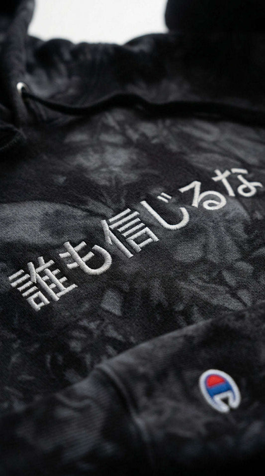 Trust No One Tie-Dye Hoodie CLOUDANIMESTUDIO