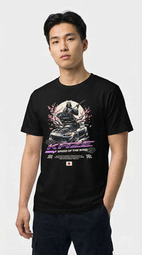 Samurai Sakura Car T-Shirt CLOUDANIMESTUDIO