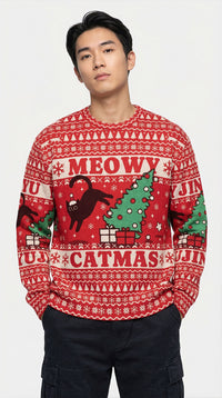 Meowy Christmas Ugly Sweatshirt