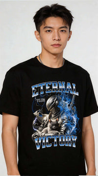 Eternal Victory Cat T-Shirt CLOUDANIMESTUDIO