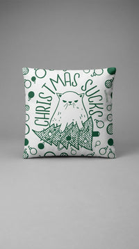 Christmas Sucks Cat Pillow