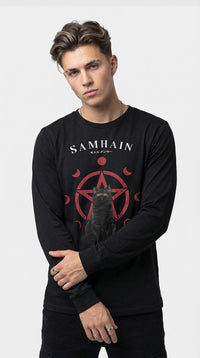 Samhain Cat Long Sleeve T-Shirt